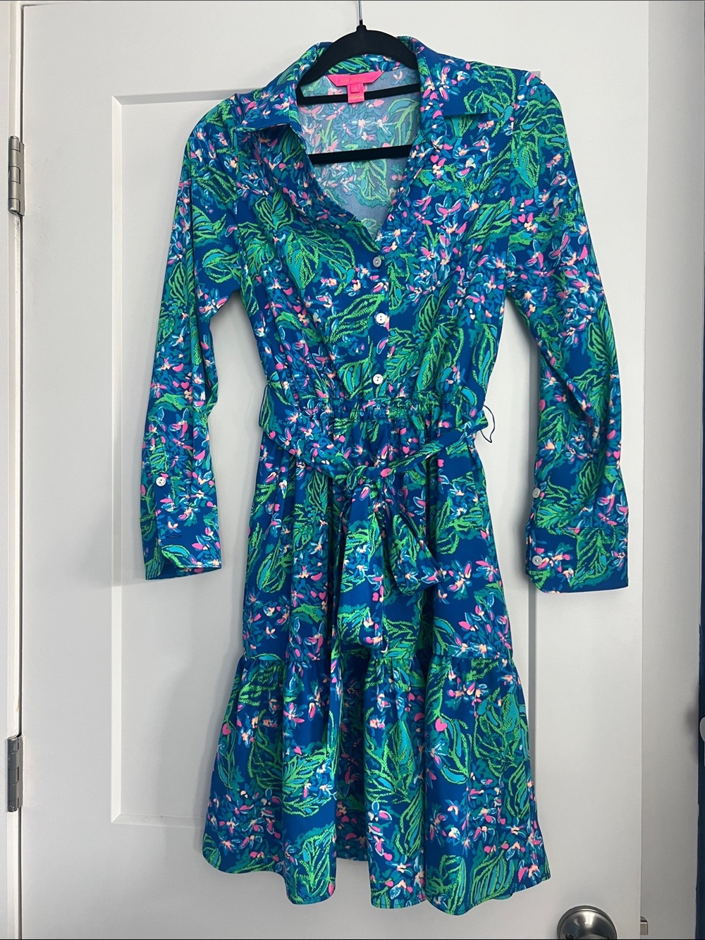 NWOT Lilly Pulitzer button front shirt dress size 2